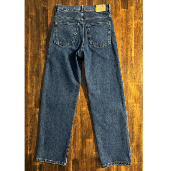 Everlane Women’s 26 x 28 Way High Jean Straight Leg Jean Organic Cotton Denim - Picture 2 of 12